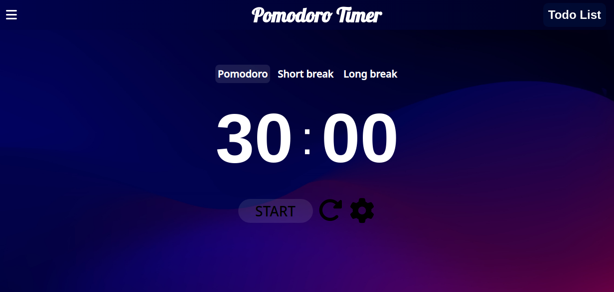 Este proyecto trata de una aplicación web de Pomodoro que cuenta con un listado de tareas integrado. Todos los datos se almacenan en el navegador.
